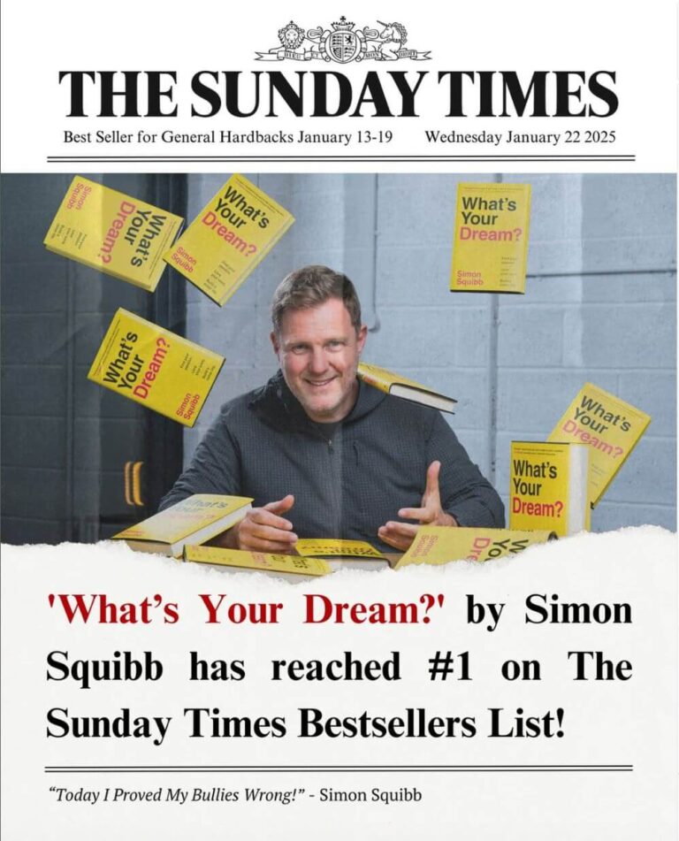 Simon Squibb Sunday Times Bestseller